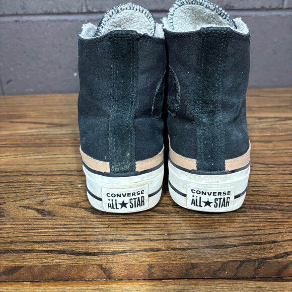 Converse Chuck Taylor All Star High Top Fleece Lined Platform Shoes Men’s 7.5 - Picture 4 of 8